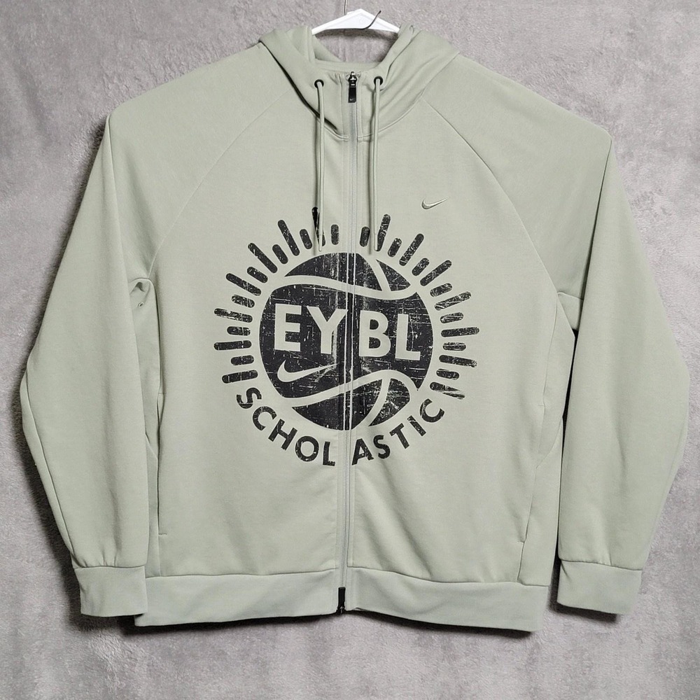 Nike Hoodie Mens XL Sage Green EYBL Scholastic Basketball Athletic FZ0967-370